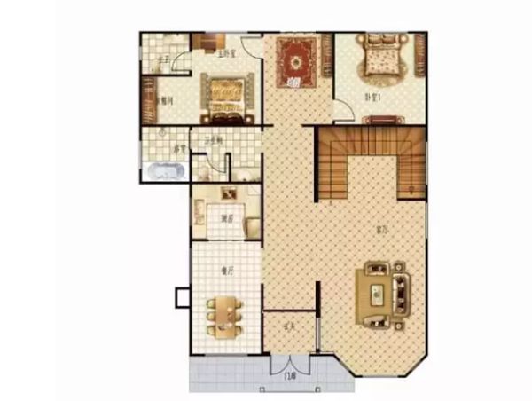 輕鋼別墅312m2簡美風格五居室 一不小心美出新高(圖2) 輕鋼別墅312m2簡美風格五居室 一不小心美出新高(圖2)