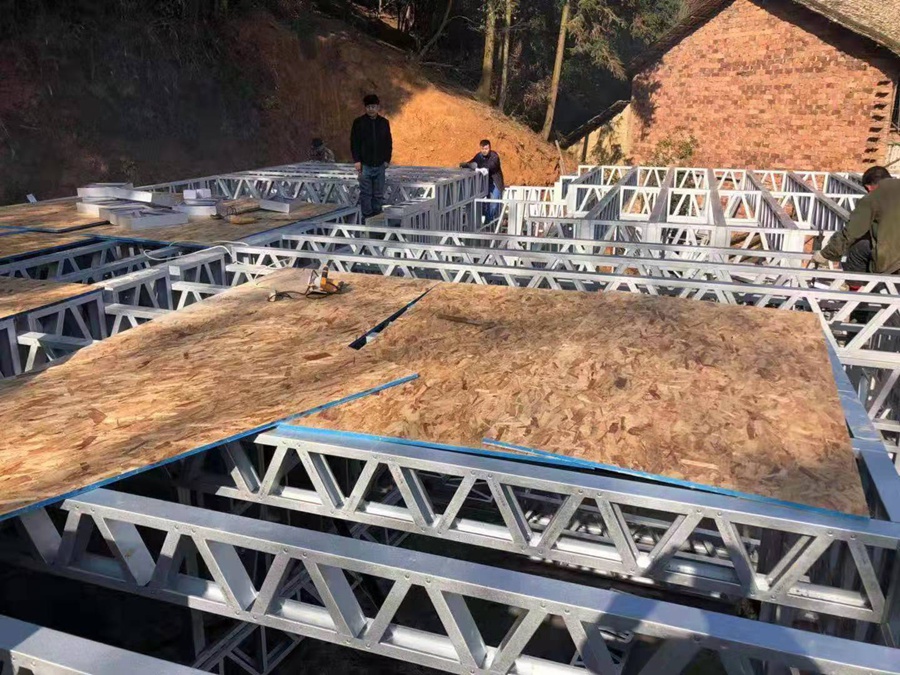 蚌埠輕鋼別墅建筑施工 30萬起建別墅 專注農村別墅(圖2) 輕鋼龍骨主體