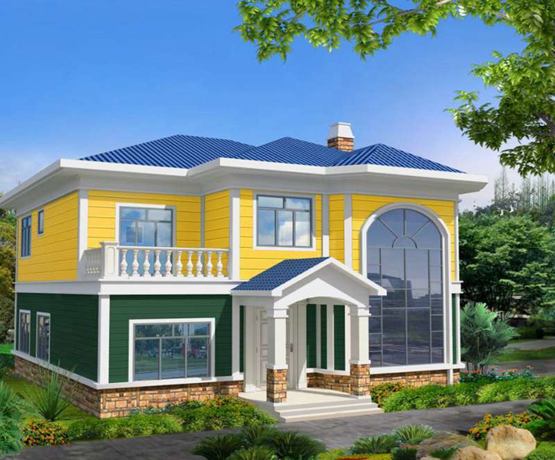 兩層120平米鋼結(jié)構(gòu)別墅造價(jià)(圖2) 睿婕輕鋼別墅