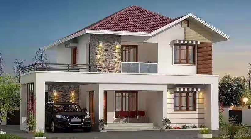 鋼結構別墅200平米造價多少?是否值得選購?(圖1) 睿婕輕鋼別墅