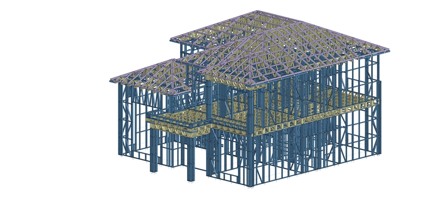 農村建房兩層輕鋼別墅得多少錢?(圖2) 農村建房兩層輕鋼別墅得多少錢?(圖2)
