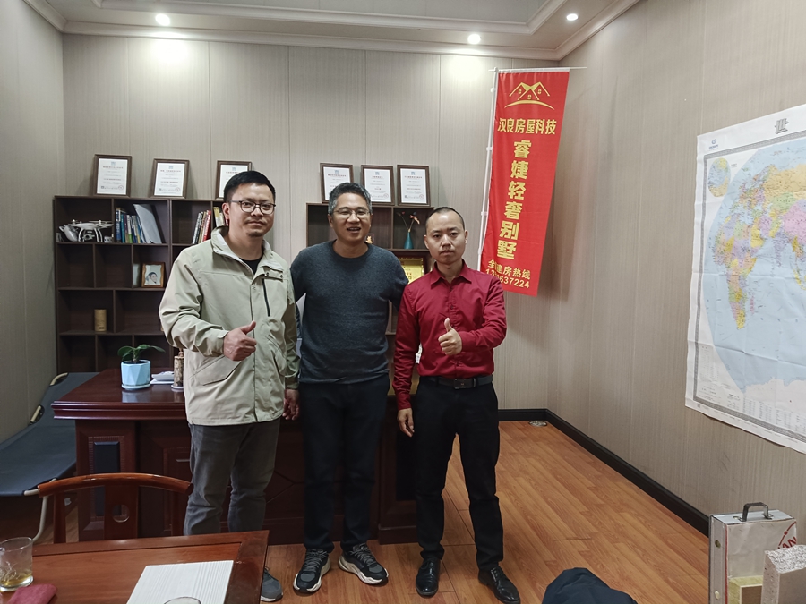 徐總率隊考察，睿婕工廠成為沙特輕鋼別墅項目首選供應商!