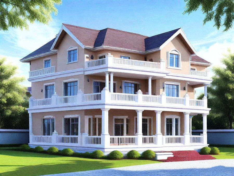 做好防水工作的三層輕鋼別墅 做好防水工作的三層輕鋼別墅