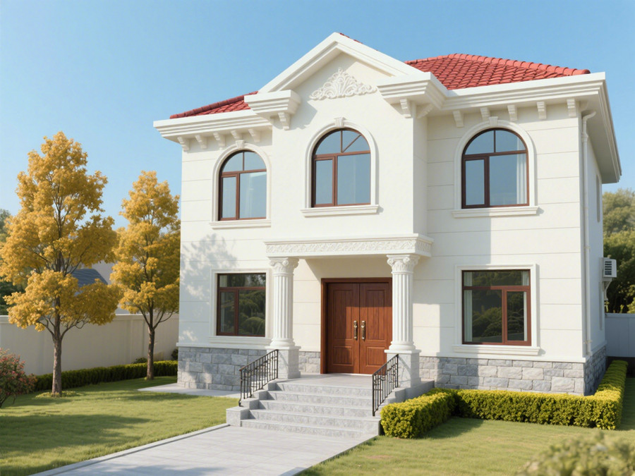 一棟130 平米歐式風格二層輕鋼別墅 一棟130 平米歐式風格二層輕鋼別墅